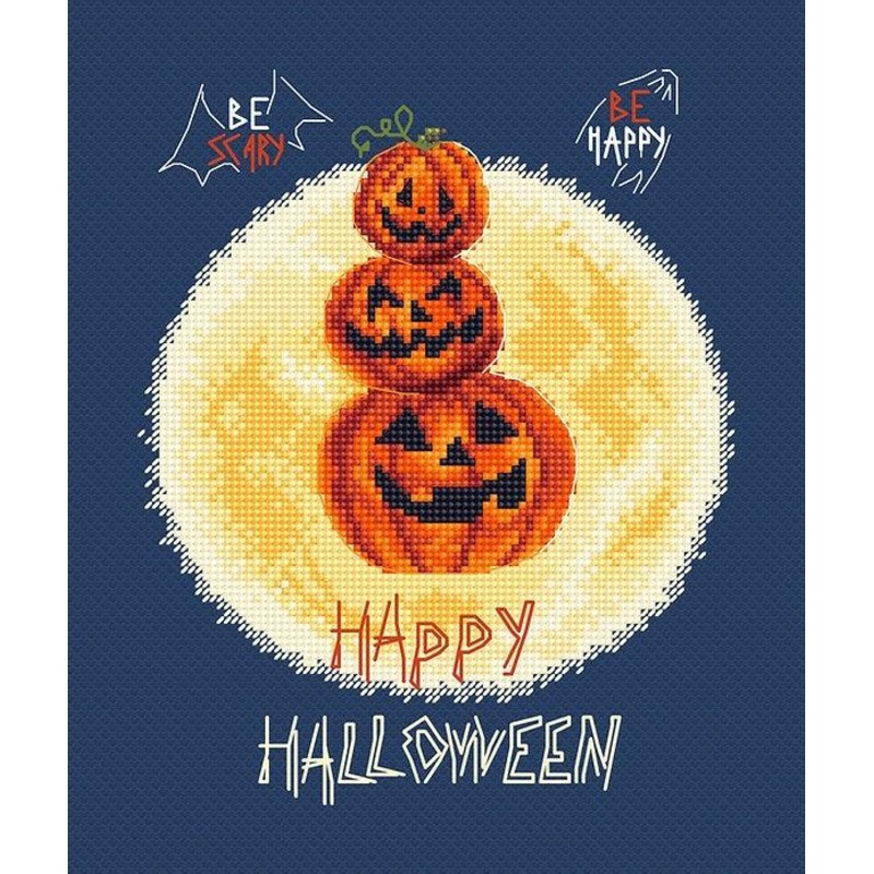 Counted Cross Stitch Kit Pumpkin's Party Leti997