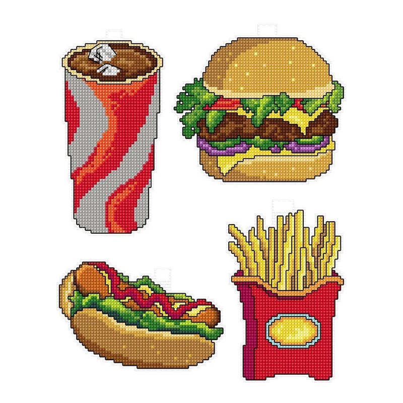 "Fast Food" 113CS Counted Cross-Stitch Kit