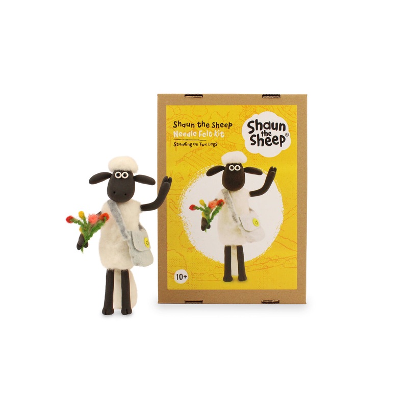 Felting Kit - Aardman Shaun the Sheep - on two legs Needle Felt Kit