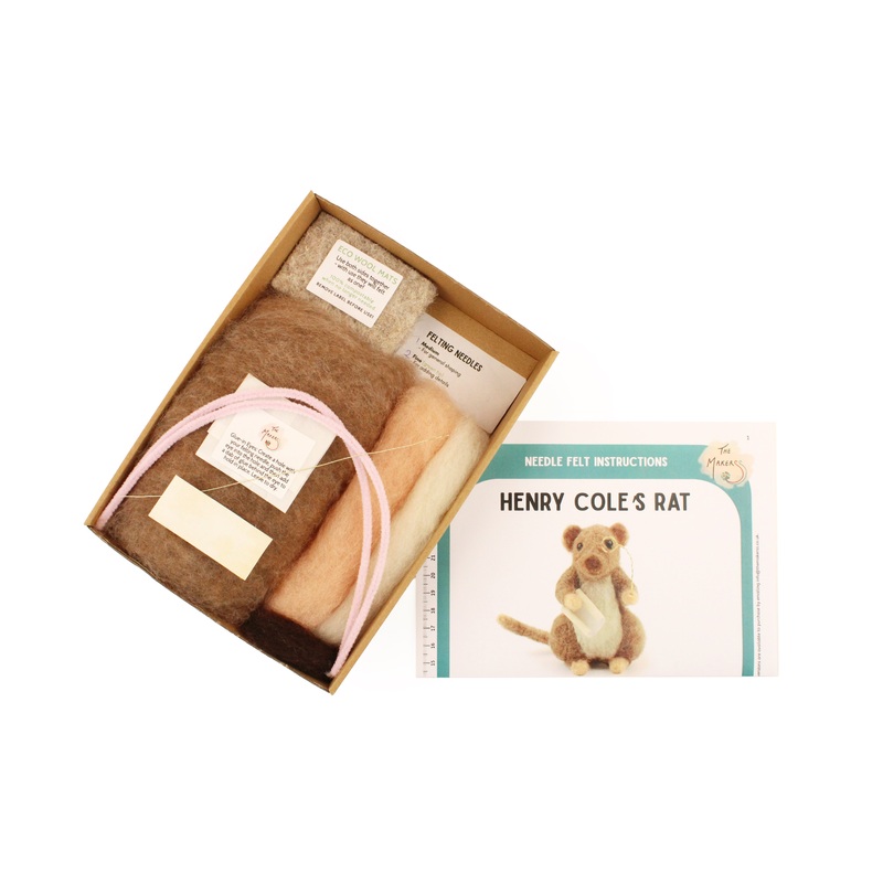 Felting Kit - Henry Cole's Rat Needle Felt Kit