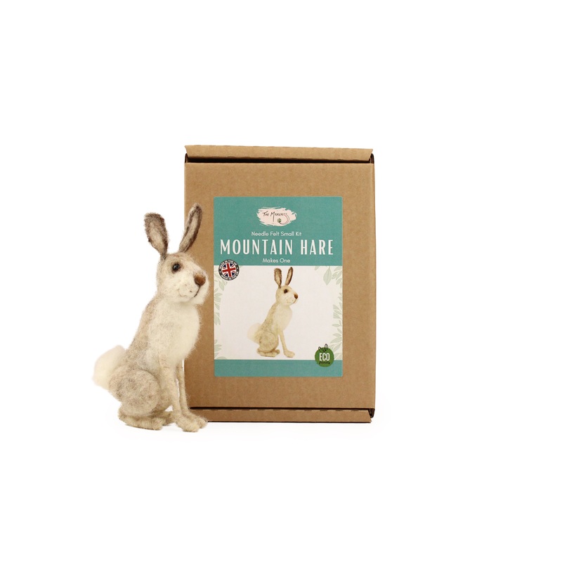Felting Kit - Mountain Hare Needle Felt Kit