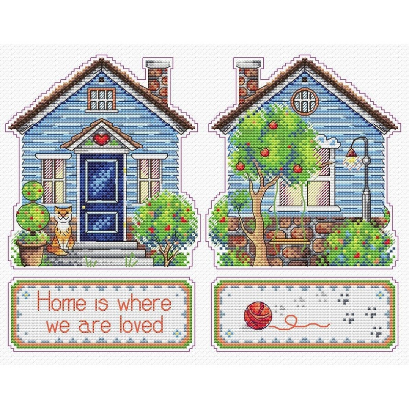 Home P-492 / SR-492 Plastic Canvas Counted Cross Stitch Kit