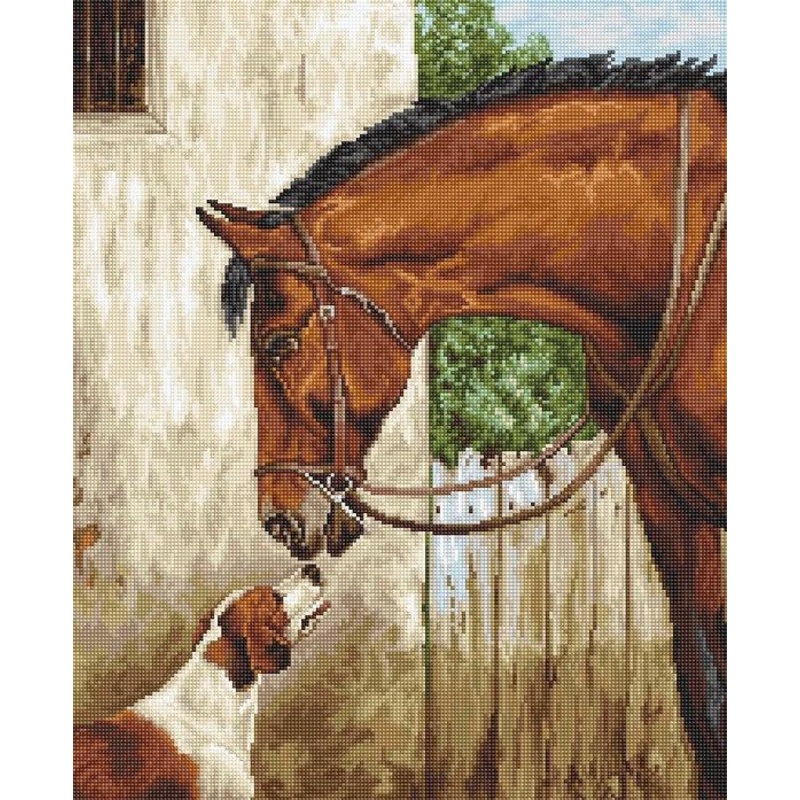 Hunter and Foxhound B580L Counted Cross-Stitch Kit