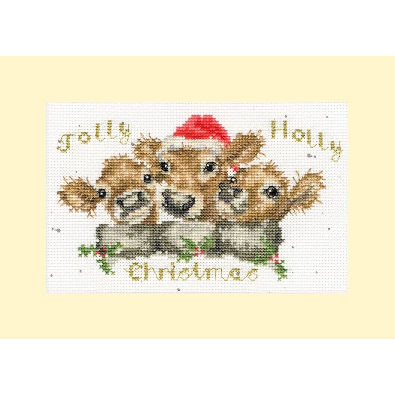 Jolly Holly XMAS75 Counted Cross Stitch Kit
