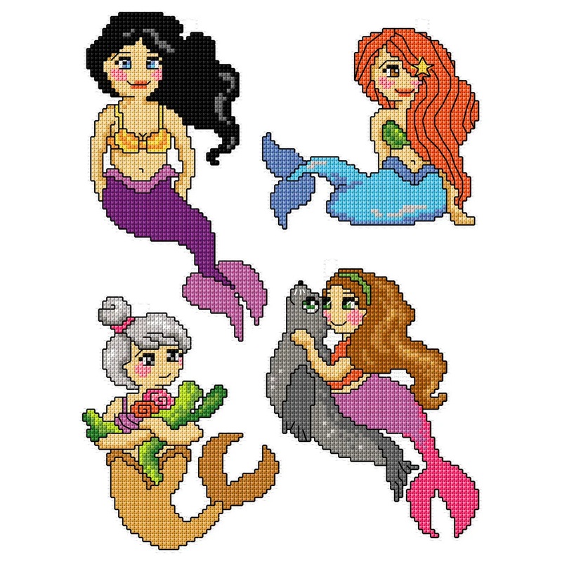 "Mermaids" 171CS Counted Cross-Stitch Kit