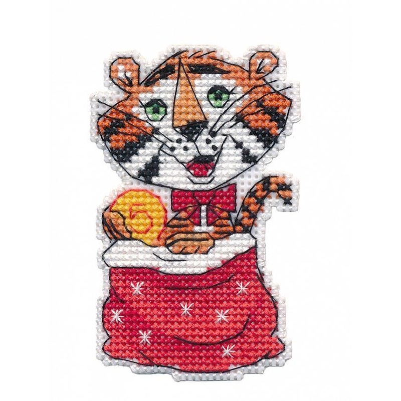 Money Tiger. Magnet 1435 Counted Cross Stitch Kit