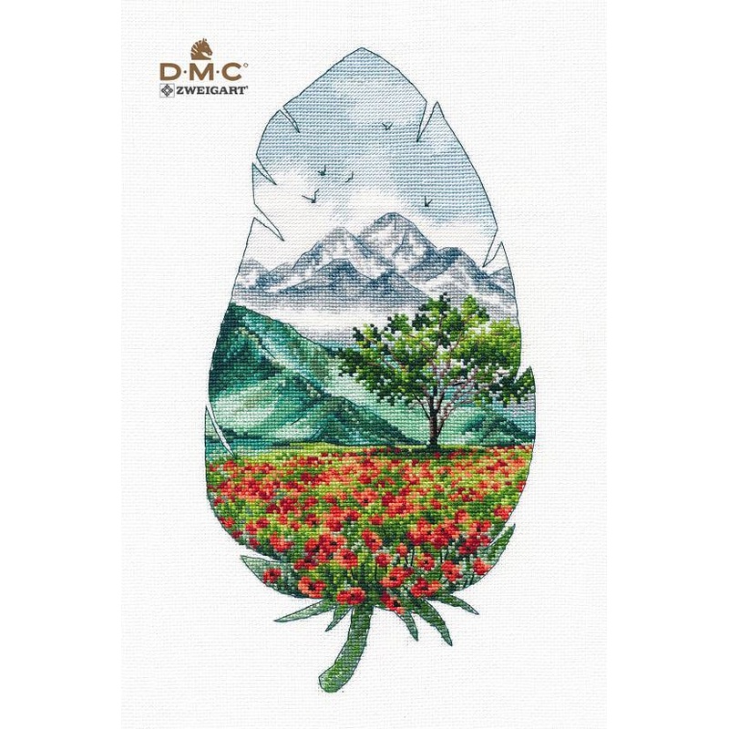 Mountain landscape - 3 1416 Counted Cross Stitch Kit