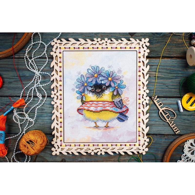 Romantic Bird SM-299 Counted Cross Stitch Kit