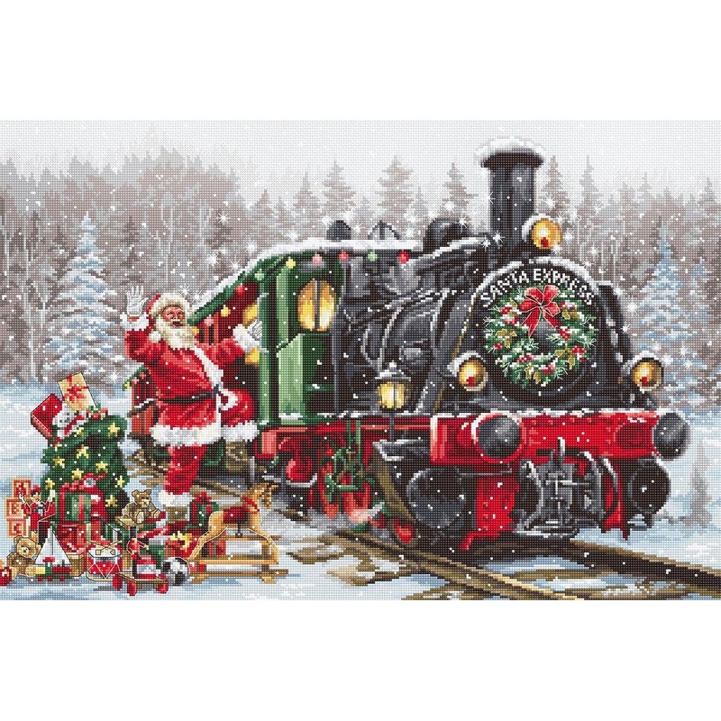 Santa's Express B2397L Counted Cross-Stitch Kit