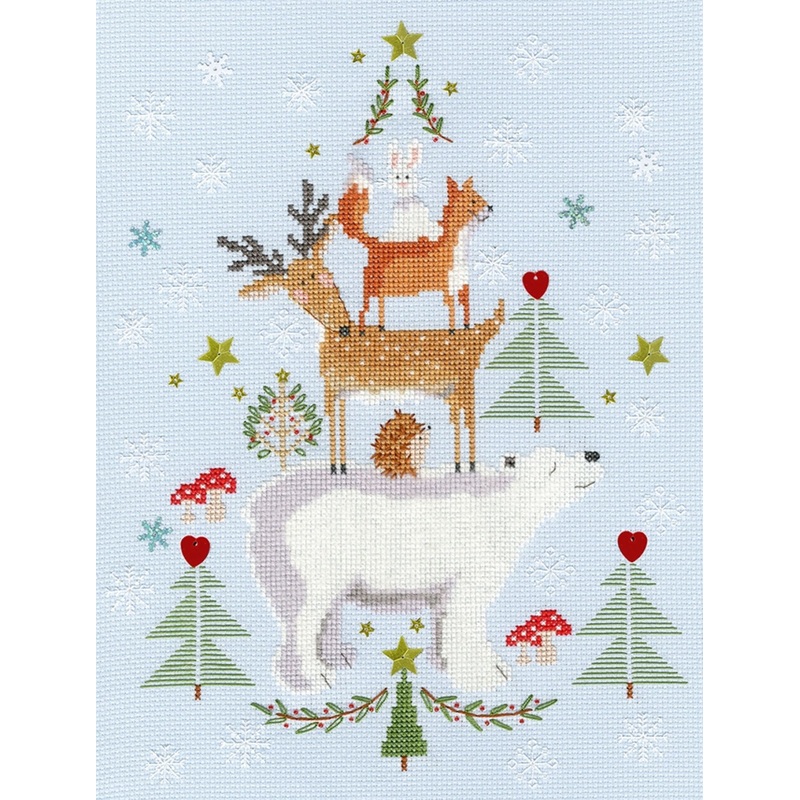 Snowy Stack XX16 Counted Cross Stitch Kit