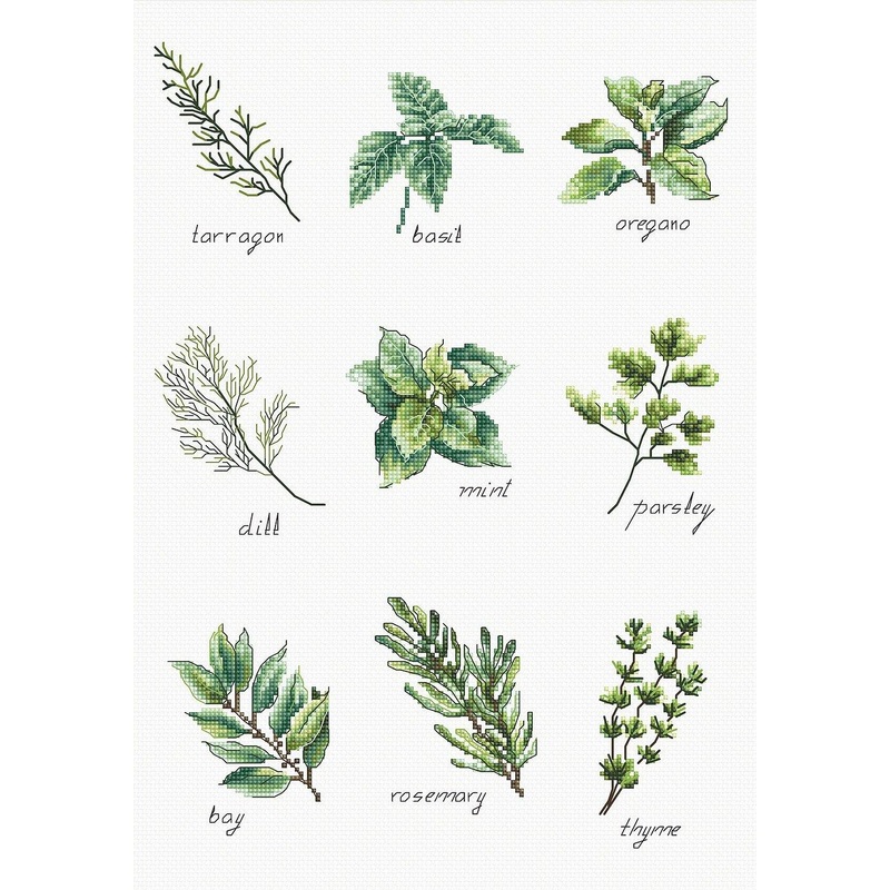 Spices and herbs B2345L Counted Cross-Stitch Kit