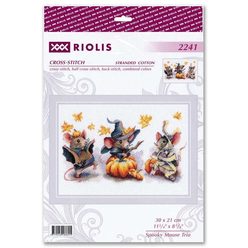 Spooky Mouse Trio R2241 Counted Cross Stitch Kit