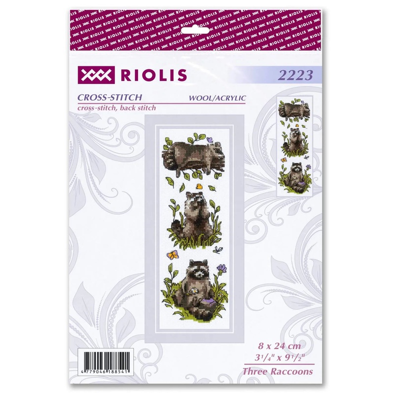 Three Raccoons R2223 Counted Cross Stitch Kit