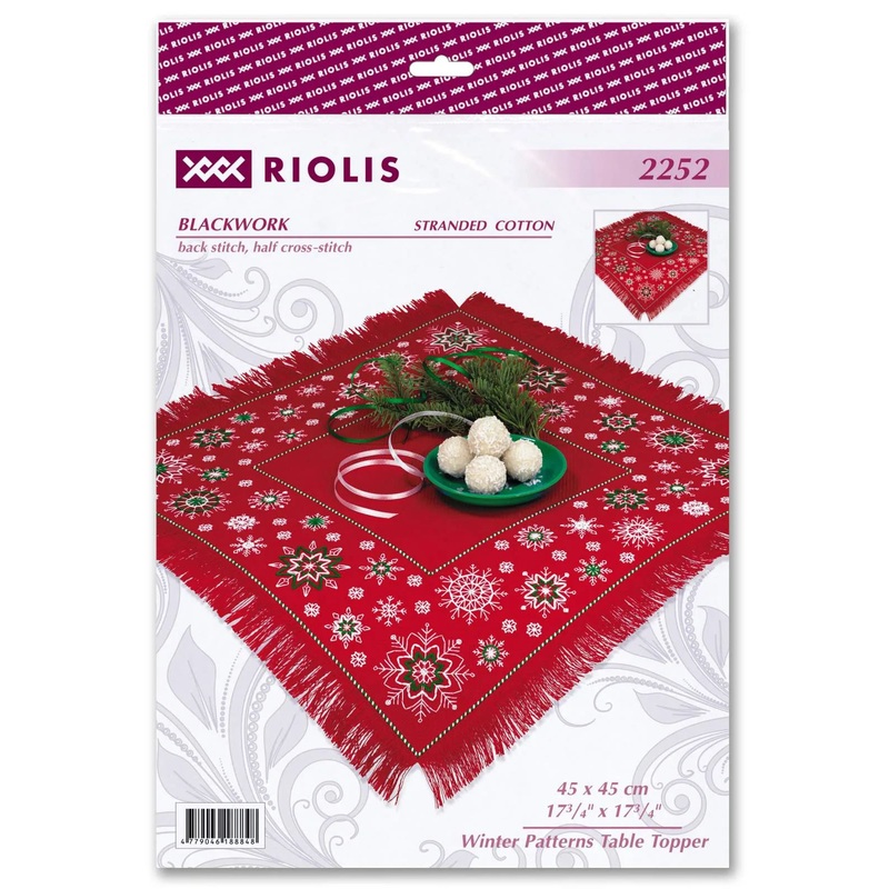 Winter Patterns Table Topper R2252 Counted Cross Stitch Kit