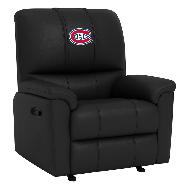 Rocker Recliner with Montreal Canadiens Logo