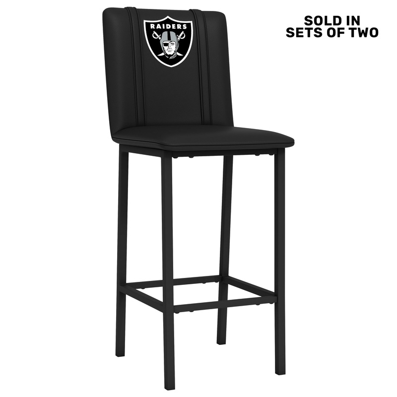 Bar Stool 500 with Las Vegas Raiders Primary Logo Set of 2