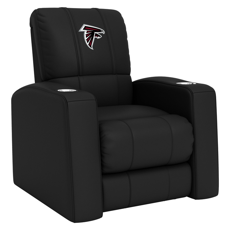 Relax Home Theater Recliner with Atlanta Falcons Primary Logo