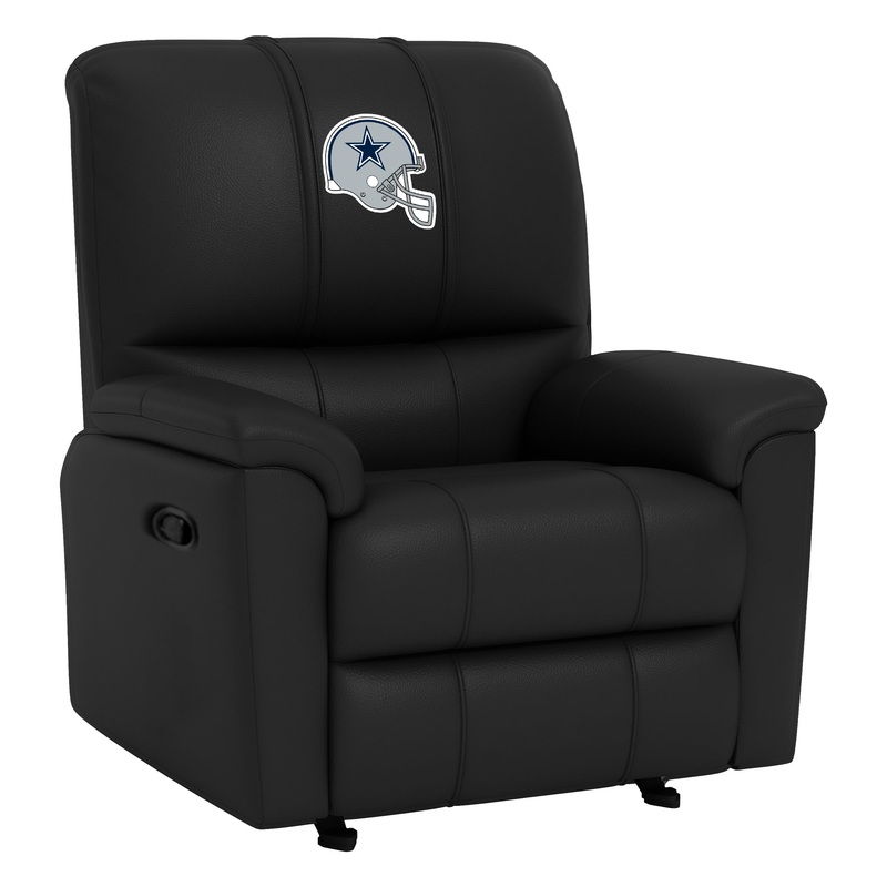 Rocker Recliner with Dallas Cowboys Helmet Logo