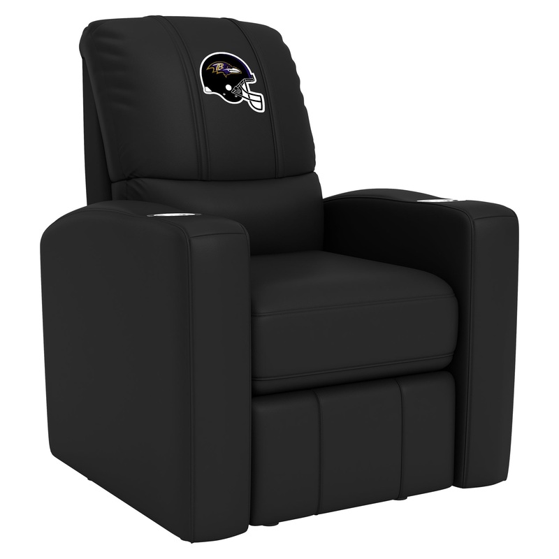 Stealth Recliner with Baltimore Ravens Helmet Logo