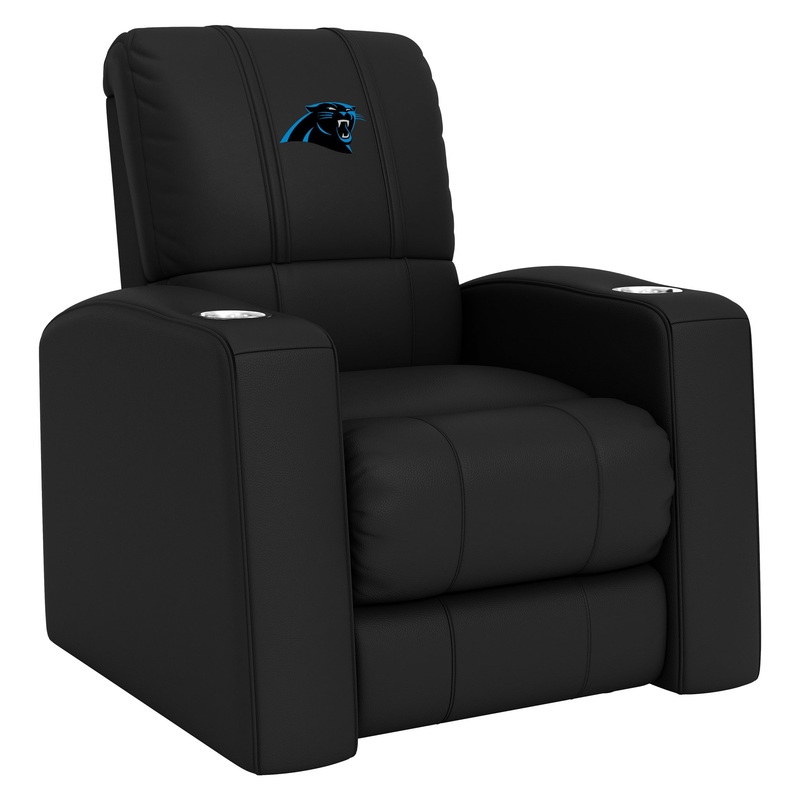 Relax Home Theater Recliner with  Carolina Panthers Primary Logo