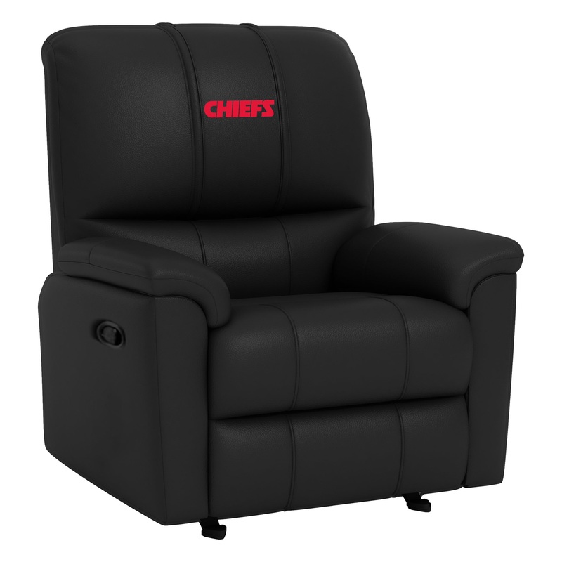 Rocker Recliner with Kansas City Chiefs Secondary Logo