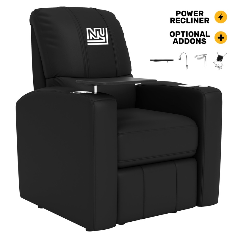 Stealth Power Plus Recliner with New York Giants Classic Logo