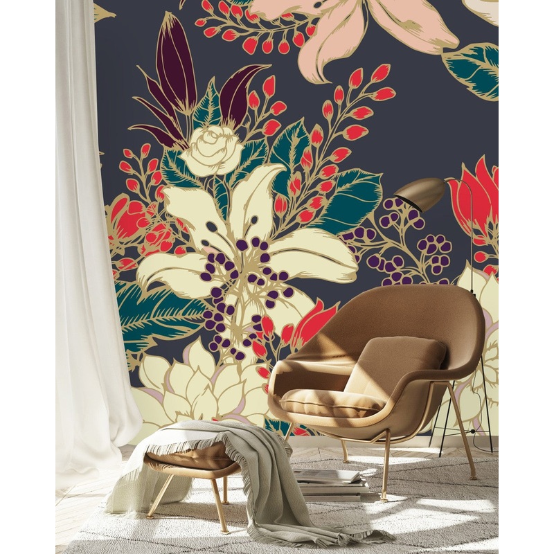 Elegant Modern Vintage Design Wallpaper