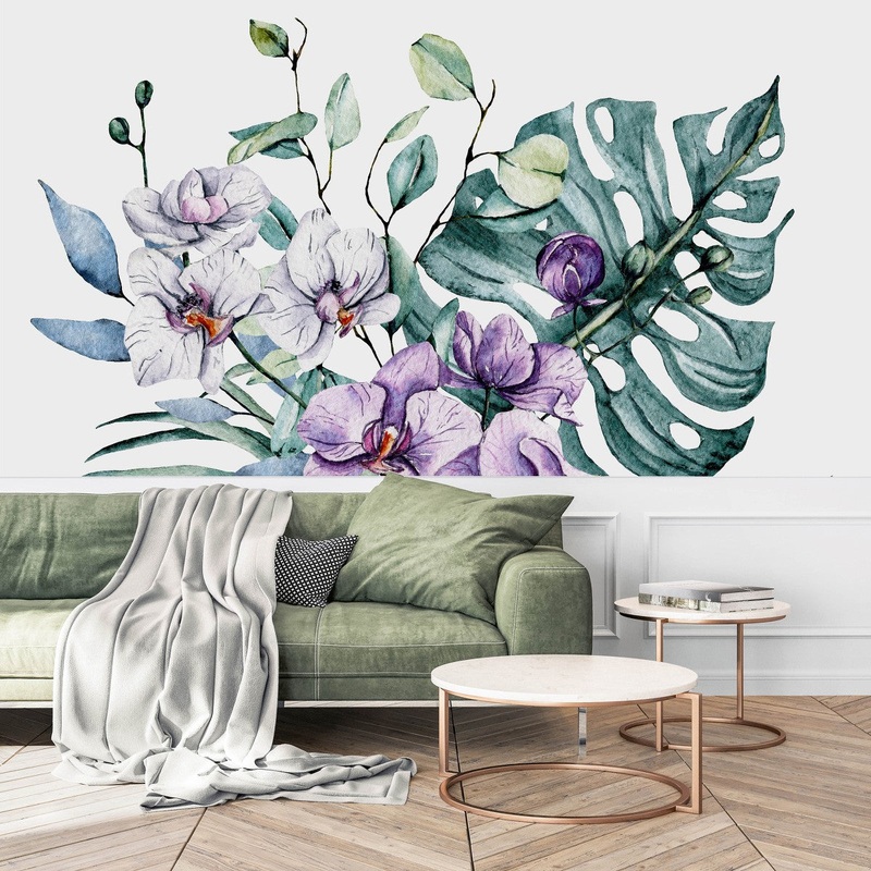 Fashionable Purple Orchid Wallpaper