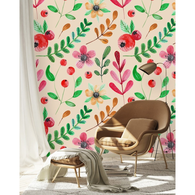 Voguish Spring Flowers Wallpaper Fashionable