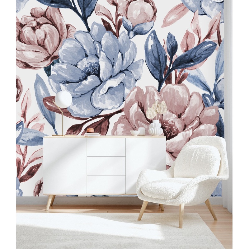 Blue and Beige Wallpaper
