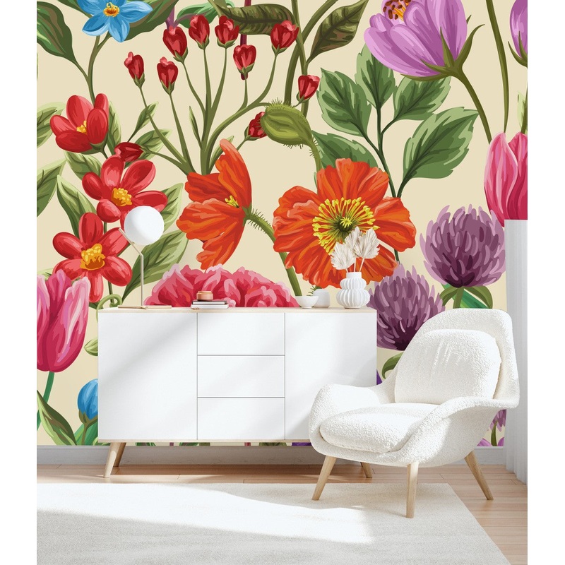 Contemporary Tulips Wallpaper Vogue