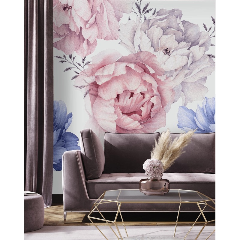 Pastel Peonies Wallpaper