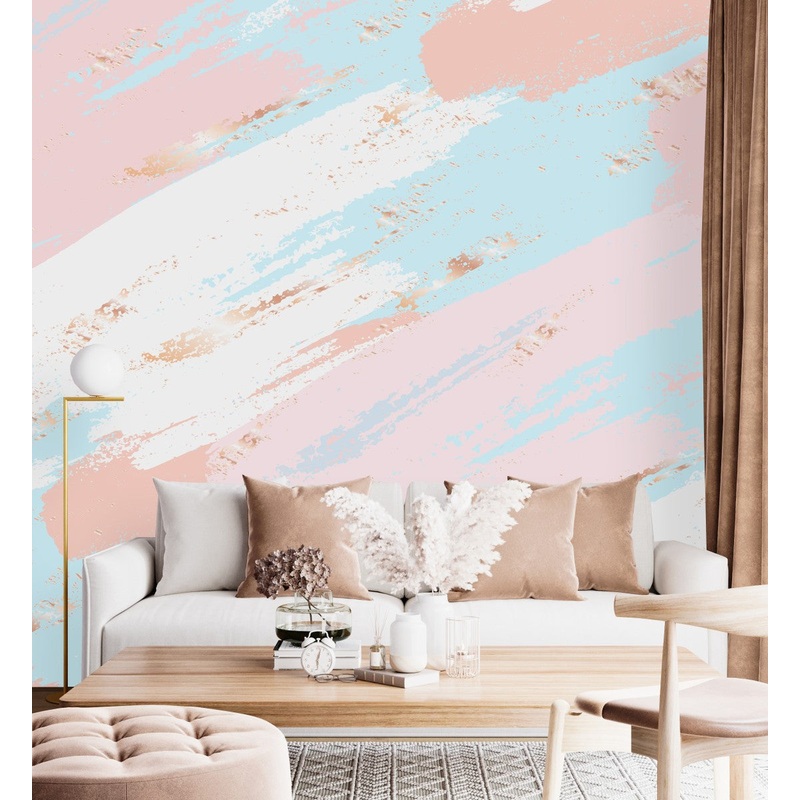 Pink Abstract Pattern Wallpaper