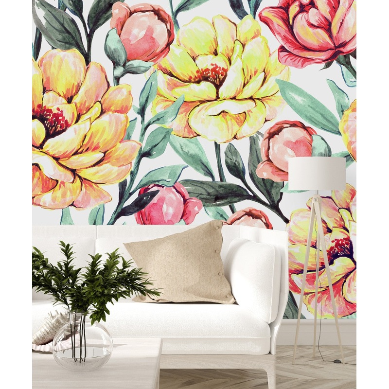 Pink and Yellow Wallpaper