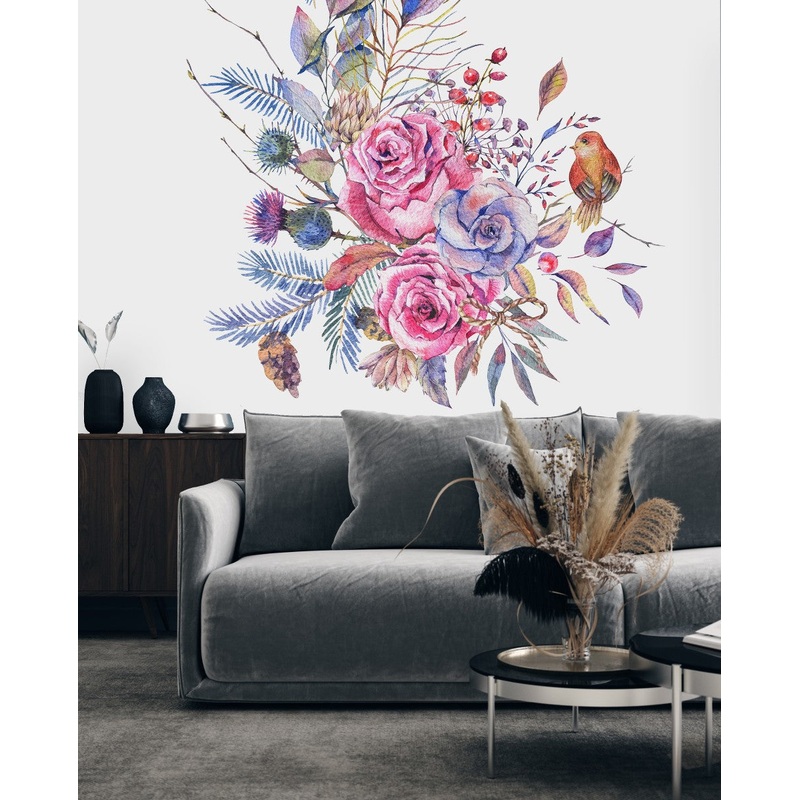 Roses on White Background  Wallpaper