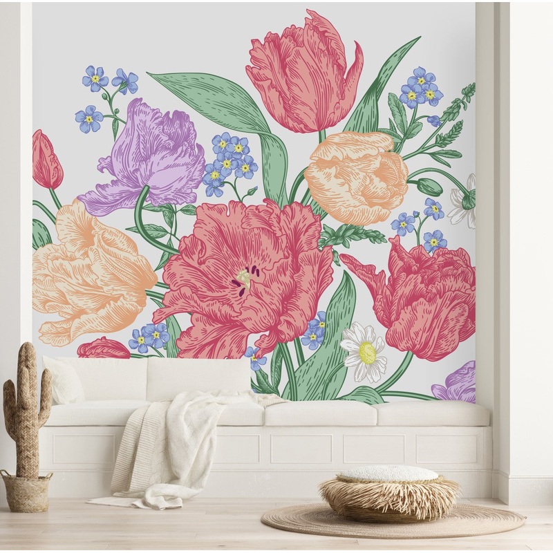 Tulips Bouquet Wallpaper