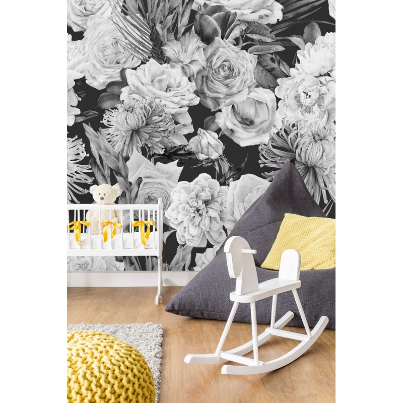 Vintage Large Floral Mix Wallpaper Mural