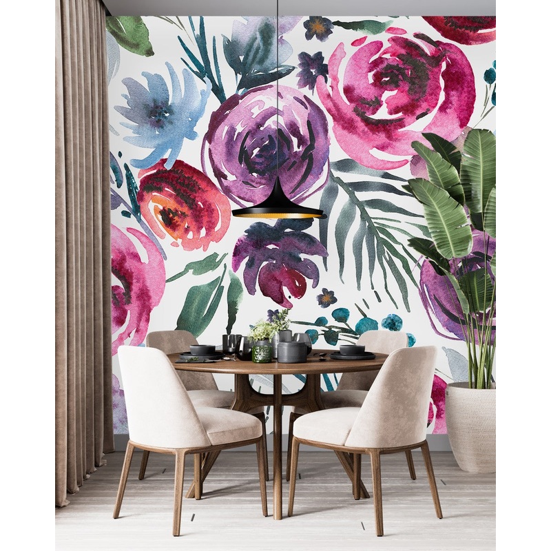 Watercolor Flowers Wallpaper