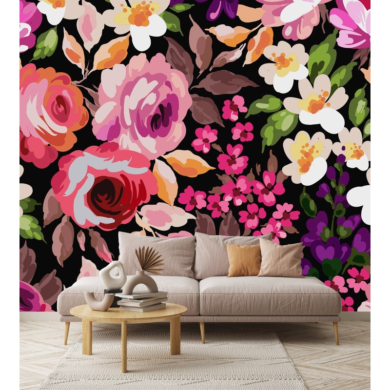 Brightly Floral Wallpaper